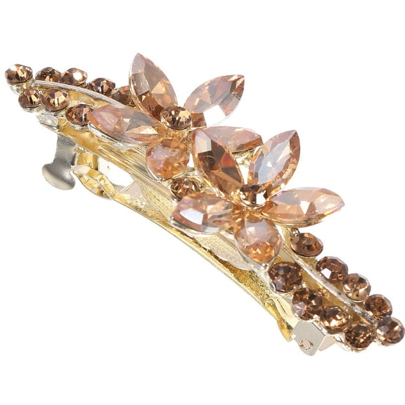 LULULION Women Sparkly Hairpin Spring Clip Decorative Hair Clips Formal 1Set