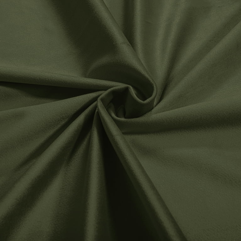SUN+BLK Olive 100% Blackout Velvet Curtains, 52x84, Set of 2 photo 6