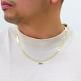 thumbnail image 3 of Nuragold 10K Real Yellow Gold Solid Herringbone Flexible Chain Necklace 16"-24" (3mm-9mm) Italian Jewelry for Men & Women, 3 of 23