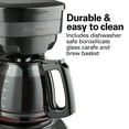 thumbnail image 2 of Hamilton Beach 12-Cup Programmable Drip Coffee Maker Machine with Glass Coffee Pot, Black with Stainless Steel Accents, 2 of 8