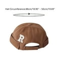 thumbnail image 3 of ZHOGXU Toddler Baseball Hat Fashionable Letter Embroidered Solid Color Outdoor Sunshade Caps For Both Boys And Girls Vacation Daily Play,Khaki,One Size, 3 of 4