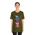 thumbnail image 3 of Happy July 4th Patriotic Dog USA Unisex Jersey Short Sleeve Tee, 3 of 12