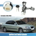 thumbnail image 2 of No.81905-2DA00 Cilindro de bloqueo del interruptor de encendido con 2 llaves para Hyundai Elantra 2001-2006 para Kia Spectra Spectra5 2005-2009 Juego de cilindro de bloqueo de columna de dirección del interruptor de arranque Ignitigon Unique Bargains interruptores de arranque de encendido, 2 of 7