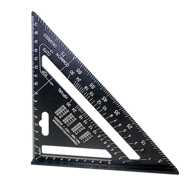 Regla triangular de aleación de aluminio, medidores de estructura de construcción para ingeniero Sharpla regla triangular