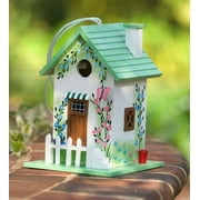 Butterfly Cottage Birdhouse in Green