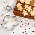 thumbnail image 3 of Holiday Time 2-Piece Cookie Cutters, Stainless Steel, Gingerbread Cookie Shape, 3 of 10