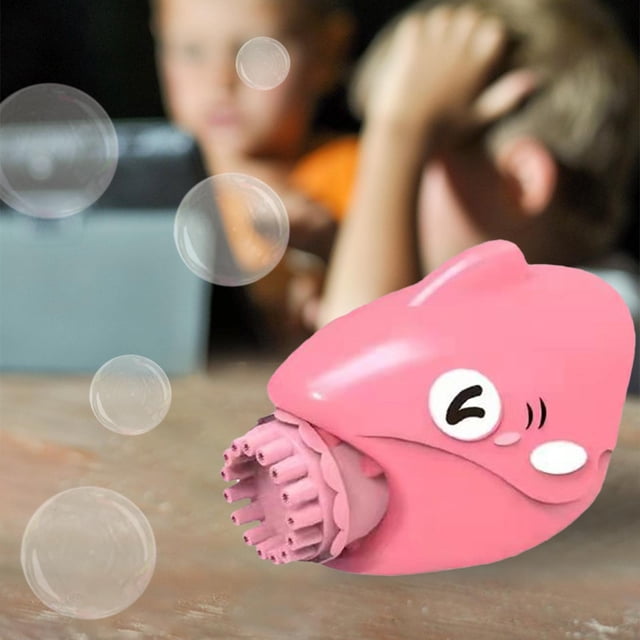 automática de burbujas de 15 ujeros para fiestas, juguetes para interiores y exteriores, suministros , eléctrica de burbujas Rosa CUTICAT Fabricante de burbujas eléctrico