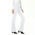 thumbnail image 5 of Zedker Casual Straight-Leg Stretchy High Waist Casual Jeans for Women Comfy Loose Elastic Waist Long Pants with Pockets,White,XXL, 5 of 9