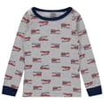 thumbnail image 6 of Cudlie Boys’ 4-Piece Pajama Set, Cotton Blend Sleepwear, 2 Tops & 2 Bottoms – Sizes 12M–5T, 6 of 9