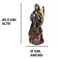 thumbnail image 3 of Imágenes Santa Muerte Tiempo (Negro), 3 of 5