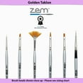 thumbnail image 2 of ZEM Brush Mfg AS-31 Golden Taklon Synthetic Mini Detail Artist Paint Brush & Tool Dotting Set, 2 of 4