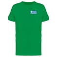 thumbnail image 1 of Brushstroke Greece Flag Tee Men's -Image by Shutterstock, 1 of 1