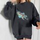 thumbnail image 2 of Sudadera extragrande de lana de manga larga con cuello redondo y estampado de océano salvaje para mujer Fridja fhghd355, 2 of 9