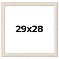 29x28 Frame White Real Wood Picture Frame Width 1.75 inches | Interior Frame Depth 0.5 inches |