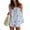 Blue, variant on Womens 2 Piece Outfits Short Sets Strapless Summer Polka Dot Shorts Casual Loose Fit Tank Top Vacation Shorts Matching Sets Yellow L