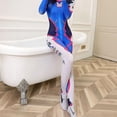 thumbnail image 3 of Juego de Halloween Overwatch Dva, traje de Cosplay para mujer, mono azul, fiesta de carnaval, disfraz elegante, regalo, 3 of 5