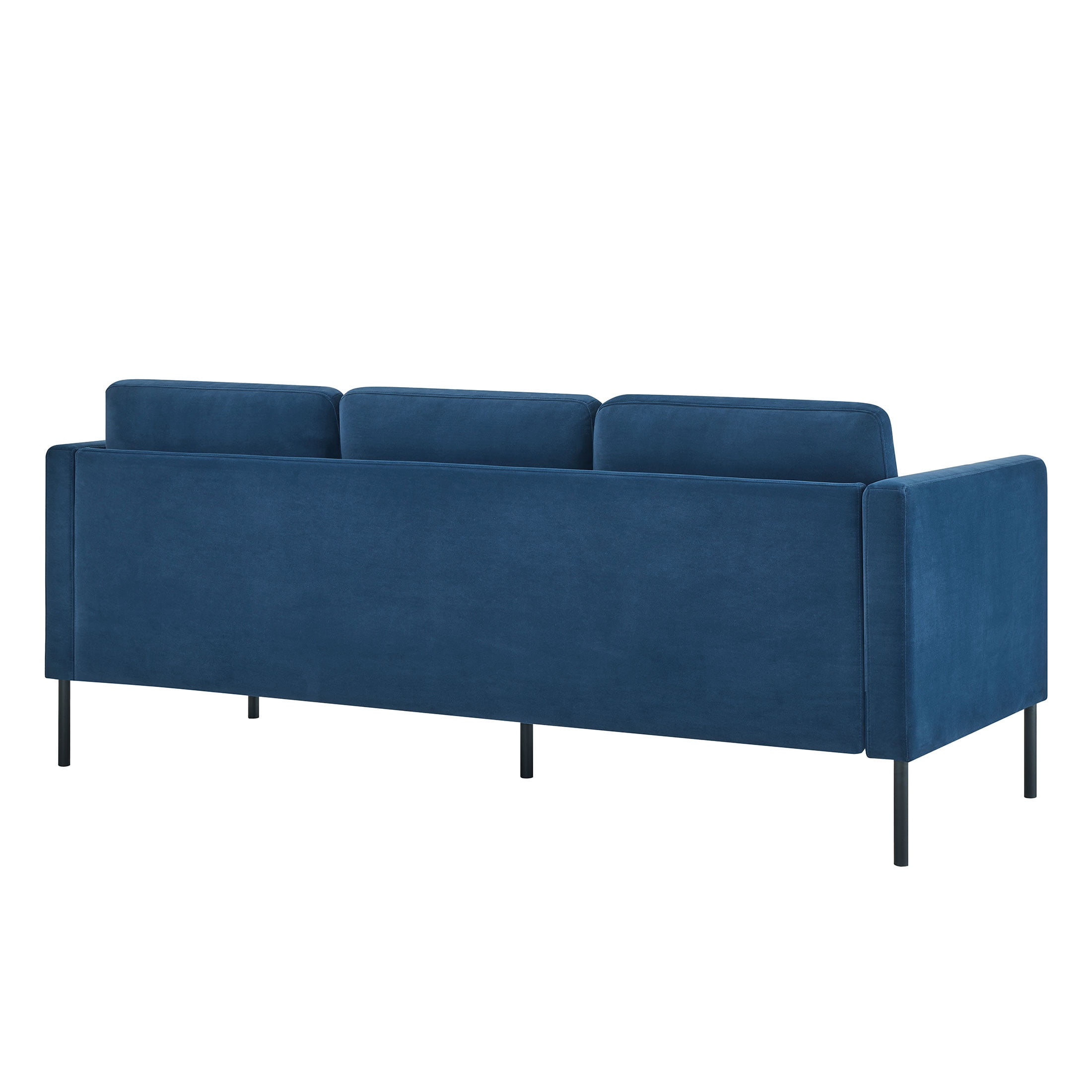 Better Homes & Gardens Wyatt Velvet Sofa, Blue Cove