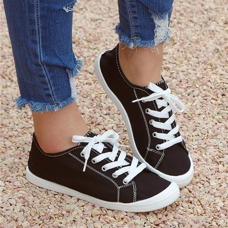 

Egmy Low-Cut Canvas Shoes One-Foot Lazy Korean Version Student Casual Flat Shoes