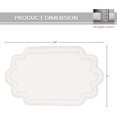 thumbnail image 2 of Home Weavers Allure Collection 100% Cotton Bath Rug 17"x24", Soft & Absorbent Bathroom Rug, Non-Slip Backing, Quick Dry, Machine Washable Bath Mat for Floor, Shower & Tub, White, 2 of 5