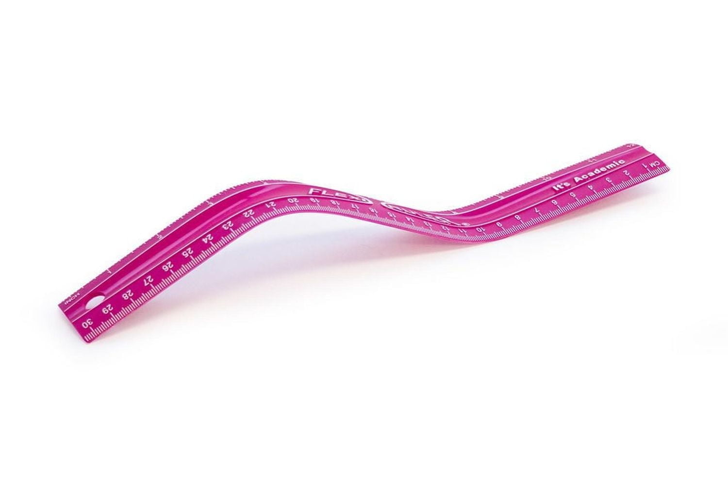 It's Academic Flexi Ruler, Pink