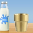 thumbnail image 4 of Taza de cerveza de doble pared perfecl material acero inoxidable 300 ml Dorado B, 4 of 8