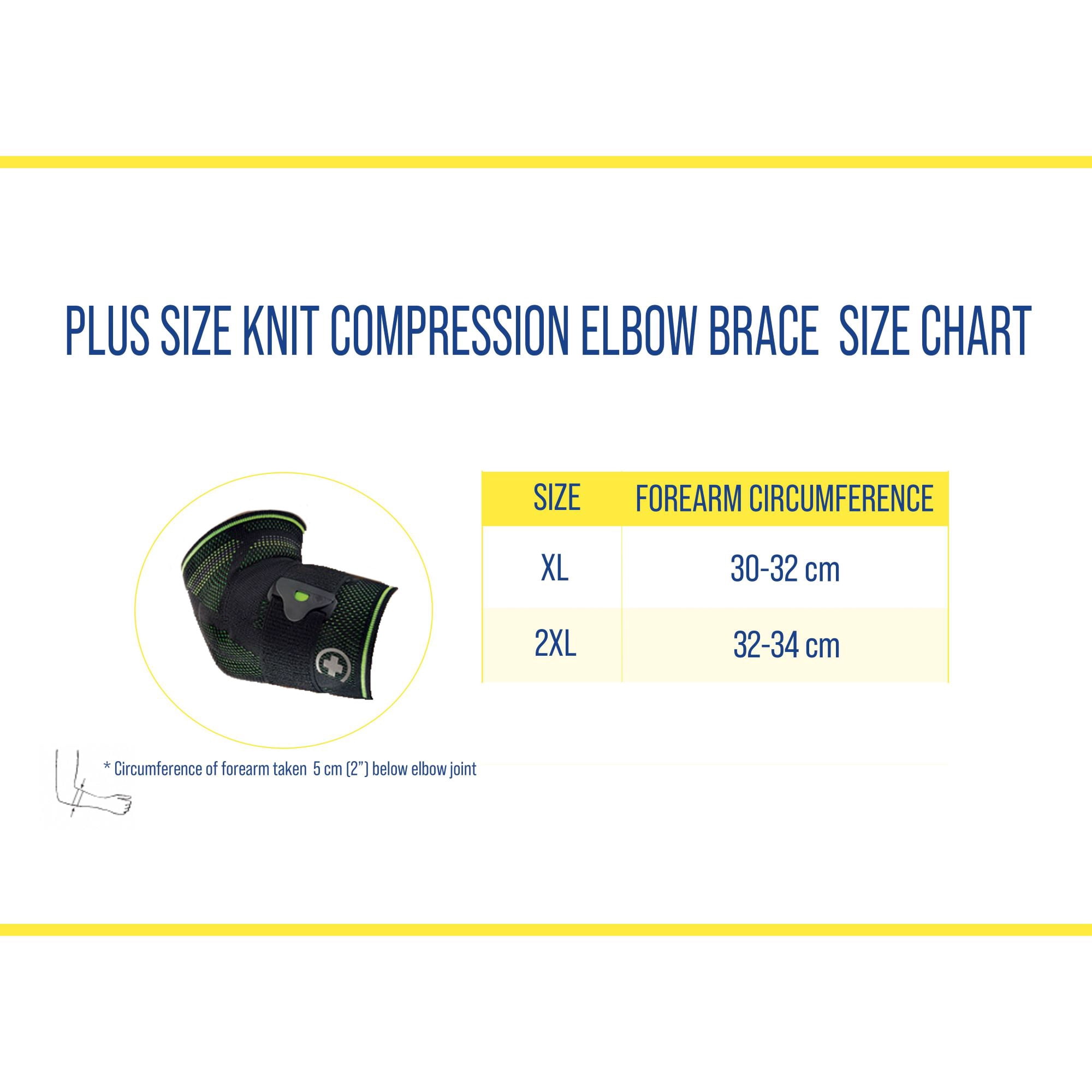Plus Size Knit Compression Sleeve for Elbow - Bort by Brace Direct - Comfort for Every Body
