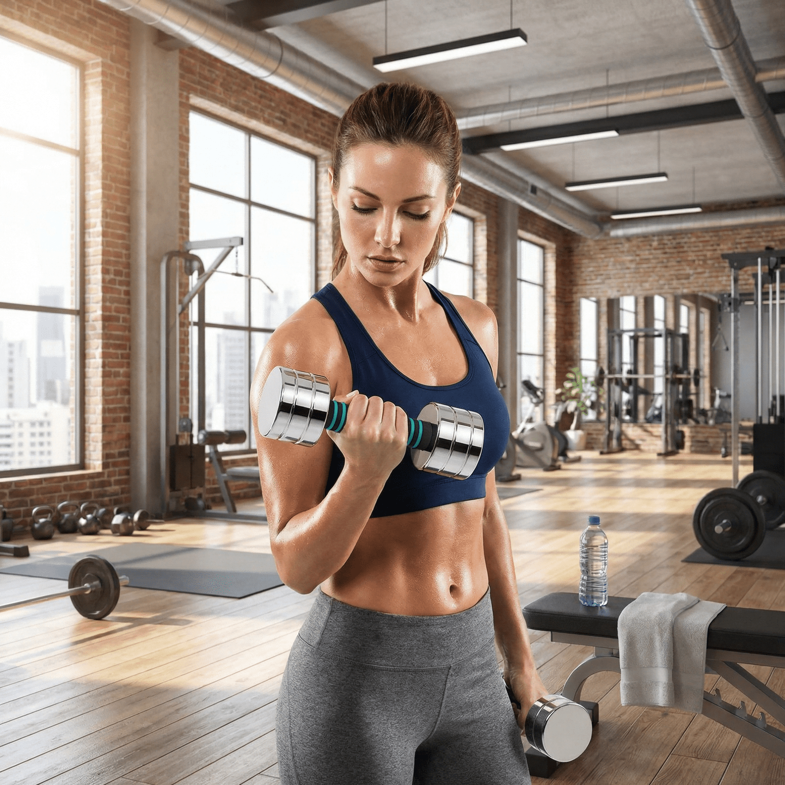 LIFERUN Single Steel Adjustable Dumbbell, 5/10/15lb Free Weight Single Dumbbell, Non-Slip and Comfortable Foam Handle, for Home Gym Office Exercise