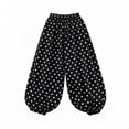 thumbnail image 5 of VBVC Women's High Waisted Polka Dot Pants , Baggy Lantern Harem Joggers For Women, S-2XL, 5 of 7