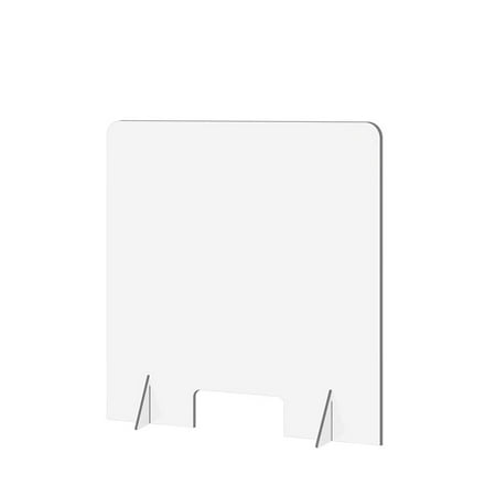 

koaiezne Counter Side 18“X18“ Reception Clear Transparent Perfection Cut Sprayed Office & Stationery
