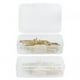thumbnail image 1 of 2 cajas de clips metálicos simples para bolígrafos, cuadernos, billetes, lápices, clips para papel, papelería (dorado), 1 of 14