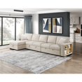 thumbnail image 2 of Lexicon Pompano Boucle Sectional with Left Chaise & Pull-out Bed in Beige, 2 of 12