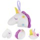 thumbnail image 3 of GOOHOCHY Esponja de baño exfoliante con forma de unicornio de dibujos animados para suavizar la piel (blanca), 3 of 7