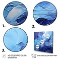 thumbnail image 3 of Designart "Dreaming in Cobalt" Abstract Landscape Floater Framed Canvas Print, 3 of 7