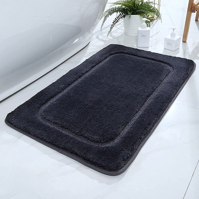 The New Ultra Plush Bath Mat Anti Slip Pedestal Set, Extra Absorbent 100% Polypropylene Bathroom Toilet Rug ,Bedroom Floor Mats