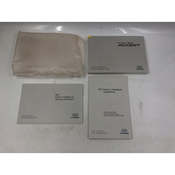 2015 Hyundai Accent Owners Manual Handbook with Case OEM M03B47011