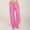 Pink, variant on Babysbule Womens Pants Women Casual Cotton Linen Drawstring Elastic Waist Long Wide Leg Pants