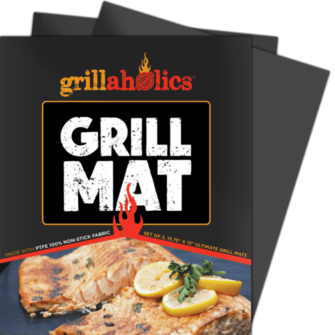 KOLIFEGOODS Grill Mat 5PCS BBQ Baking Mat Non Stick Reusable Dishwasher Safe Copper Grill Mats for Gas Grills BBQ Charcoal Outdoor with 2 FDA Silicone BBQ Brushes 12.99 x 15.75 Inch Gold 