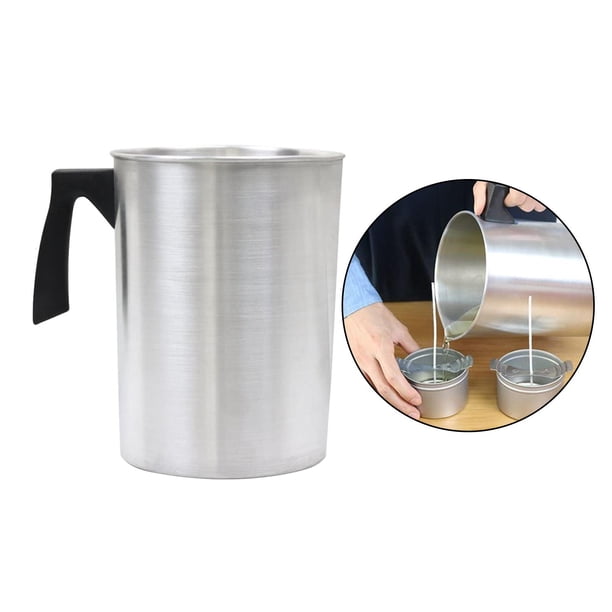 ligera haciendo ol de vertido, chorro de vertido y resistente al calor, ol de , construcción de aluminio BLESIY jarra para verter velas