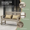 thumbnail image 5 of WestinTrends Malibu 3-Piece HDPE Outdoor Patio Furniture Couch and Coffee Table Set, Weathered Wood, 5 of 14