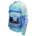 thumbnail image 3 of Guy Harvey Men's Long Sleeve UPF 50 Sail Patrol Performance Fishing Tee | Bottle Glass, 3 of 3