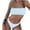 White, variant on WREESH Women's High-Cut Bandeau Bikini, Two-Piece Set, Size XL