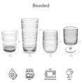 thumbnail image 4 of Beaded Acrylic Stemless Wine Glass - Cobalt Blue - 15 oz - Set of 6, 4 of 4