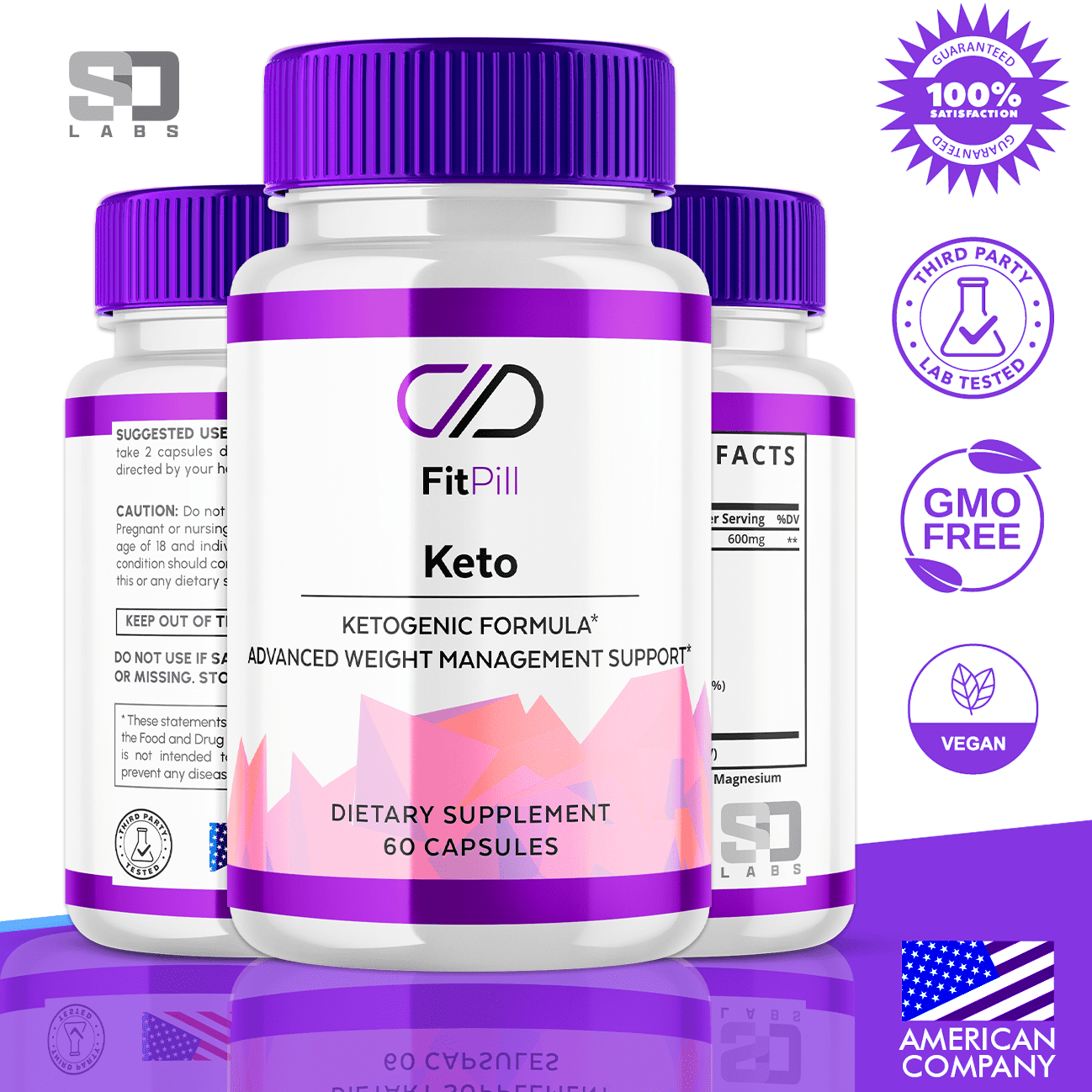 FitPill Advanced Keto Formula Advanced Loss Support Fitness Supplement 180 Capsules