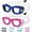 03-Black Blue& Purple Red, variant on Vvinca Kids Swim Goggles, 2 Pack Toddlers Swimming Goggles Bungee Strap No Hair Pulling Anti-Fog/UV Pool Goggles for Age 3-10