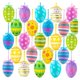 thumbnail image 5 of 24 huevos de Pascua colgantes, adornos de Pascua coloridos con cinta. A, 5 of 9