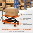 thumbnail image 5 of Aoile Orange Hydraulic Scissor Lift Table, 500 lbs Load Capacity, 28.5" Lifting Height, 5 of 9