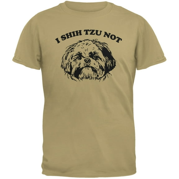 I Shih Tzu Not Tan Adult T-Shirt - 2X-Large