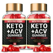 ACV Pro Plan Keto Plus ACV, Advanced Weight Management Formula Maximum Strength, ACV Pro Plan Keto ACV Gummies (2 Bottles)