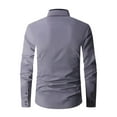 thumbnail image 6 of Afdoent Men's Casual Shirts Male Long Sleeve Shirt With Pocket Stylish Everyday Wear Lightweight And Comfortable Classic Fit, 6 of 6