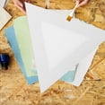 thumbnail image 4 of HINTRMENT Canvases for Students White Wood Triangle Canvas Board 1Pack, 4 of 7